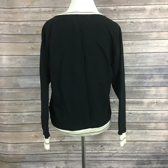 J. Crew Black and White Sweatshirt - Picture 3 of 5